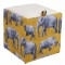 TABURET BOX - PRINT - CORP SAFARI RINOCERI/CAPAC IMITATIE PIELE DIVERSE CULORI - Galben 22168