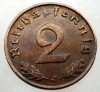 2.895 GERMANIA 2 REICHSPFENNIG 1939 J, Europa, Bronz