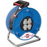 Cumpara ieftin Prelungitor cu tambur Brennenstuhl, 4 prize, IP20, 25m, Negru/Albastru/Gri