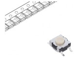 Micro&icirc;ntrerupător TACT SPST-NO SMT IP57 32VDC