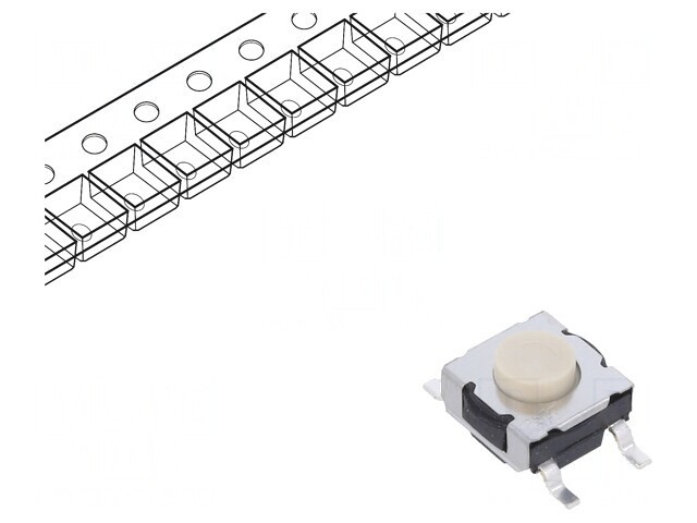 Micro&icirc;ntrerupător TACT SPST-NO SMT IP57 32VDC