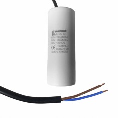 Condensator cu fire CBB60 80&micro;F 50x127mm 450V, Elefant Innovative ReliableTools