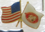 Insigna, pin - drapel SUA, Cincinnati