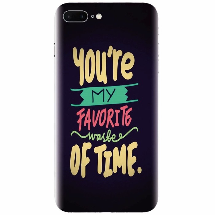 Husa silicon pentru Apple Iphone 8 Plus, My Favorite Waste Of Time