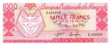 RWANDA RUANDA █ bancnota █ 1000 Francs █ 1976 █ P-10c █ UNC █ necirculata