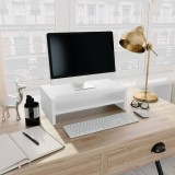 vidaXL Suport monitor, alb, 42 x 24 x 13 cm, PAL