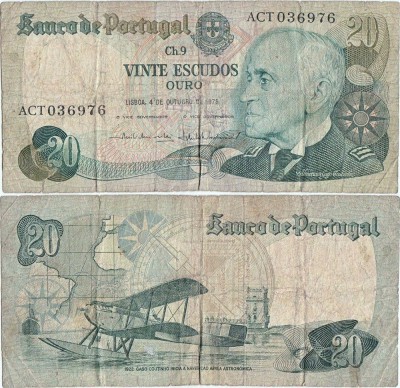 1978-10-04, 20 escudos ( P-176b.1) - Portugalia foto