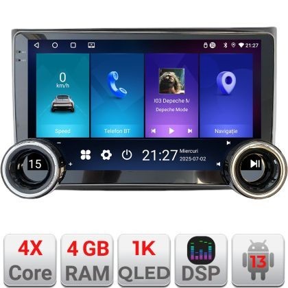 Navigatie Ford Transit 2019- varianta cu radio cd simplu Edotec 4+64 10.5 inch Incell 1K android Wifi 5Ghz gps internet Kit-transit-2019-a CarStore Te