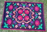 (2) Peretar / scoarta / tol / carpeta / cuvertura / lipideu vechi taraneasc traditional Maramures, cusut de mana