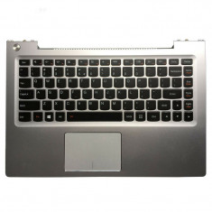 Carcasa superioara cu tastatura palmrest Laptop, Lenovo, IdeaPad U330, U330P, U330T, argintie foto