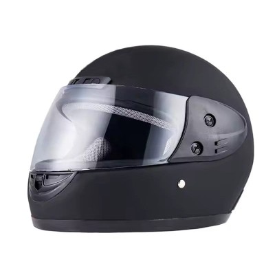 Casca moto/scuter Full face unisex, cu viziera, marime universala 56-62cm, neagra, FIXATO foto