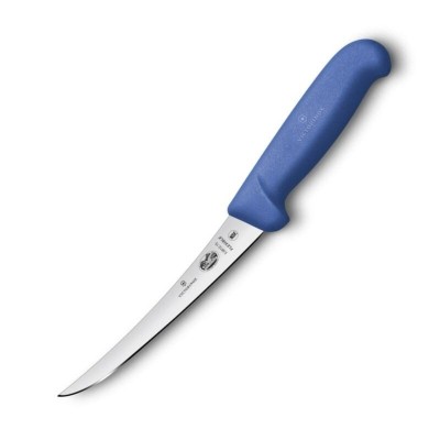 Cutit Dezosat Victorinox, Boning Knife, Curved, Fibrox, Lama Flexibila 15cm, Albastru foto