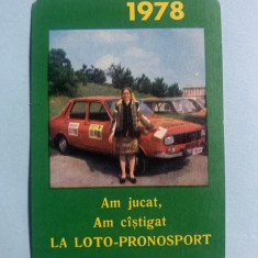 Calendar 1978 loto pronosport