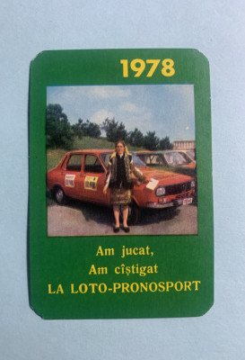 Calendar 1978 loto pronosport foto