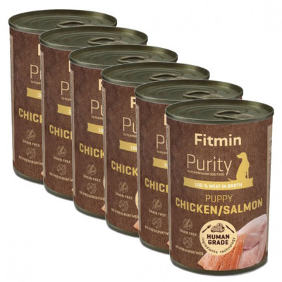 Fitmin Purity Puppy Chicken &amp;amp;amp; Salmon 6 x 400 g foto