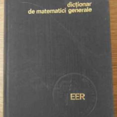 DICTIONAR DE MATEMATICI GENERALE-VASILE BOBANCU