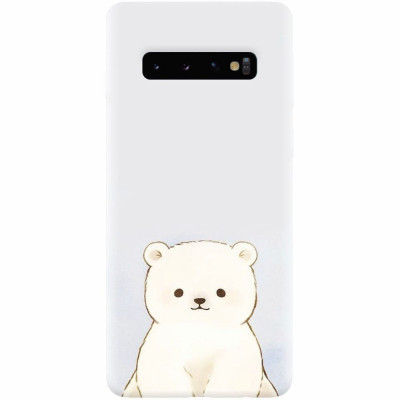 Husa silicon pentru Samsung Galaxy S10 Plus, Bear foto