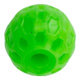 Jucarie din cauciuc eco pentru caini, forma de Minge cu gaura, 4 CM, verde
