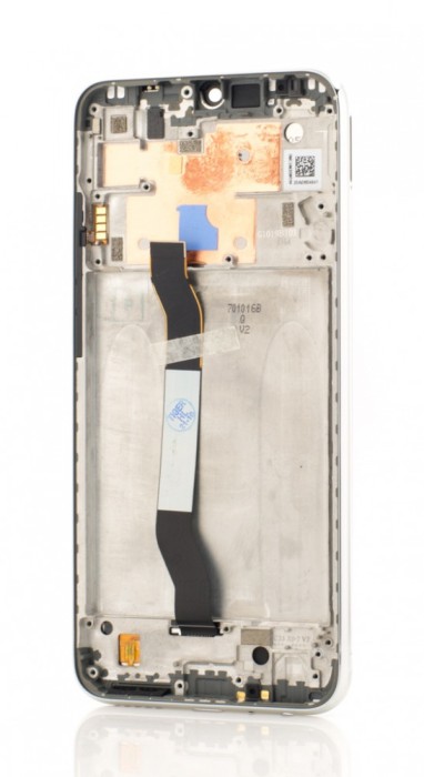 LCD Xiaomi Redmi Note 8, Alb + Rama