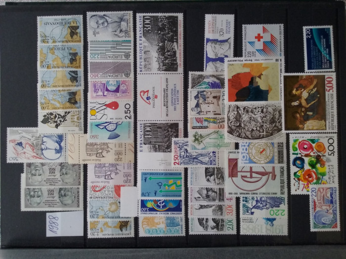 1988-Franta-32 seturi-aproape complet-Y.T.=+75$-MNH