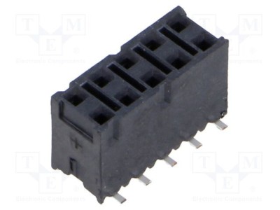 Conector şiruri pini mamă 10 PIN 2,54mm aurit SMT - SAMTEC foto