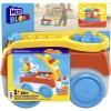 Mega Bloks Set Constructie Carucior Rotativ cu 20 Piese, Figurina Block Buddies, 1+ Ani, Multicolor