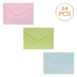 Set Plicuri Corespondență, 24 Bucăți, 16.2x11.4cm, Multicolor, Oem
