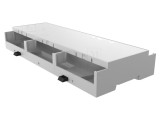 Carcasă pentru șină DIN gri 90x212.5x32 mm