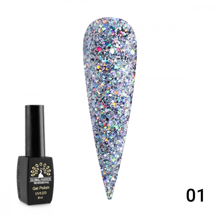 Oja semipermanenta Diamond Ball 8ml, 001