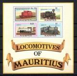 Mauritius 1979 - Locomotive, bloc neuzat