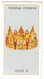 Coroane REGALE ( 7 ) celebre - FRANTA - Regele LOUIS IX - 68/36 mm, Necirculata, Printata