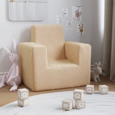 Gossi canapea pentru copii, crem, plus moale