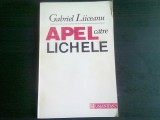 APEL CATRE LICHELE - GABRIEL LIICEANU, Humanitas