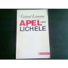 APEL CATRE LICHELE - GABRIEL LIICEANU