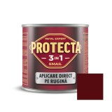 Vopsea alchidica pentru metal, Protecta 3 in 1, interior / exterior, visiniu, 0.5 L