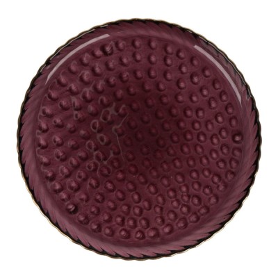 Farfurie intinsa 2NPP102-RGR, sticla, rosu, 26 cm foto