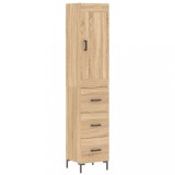 Cumpara ieftin Dulap inalt, stejar sonoma, 34,5x34x180 cm, lemn prelucrat
