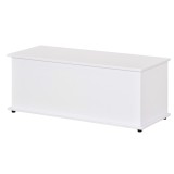 HOMCOM Cutie de depozitare multifunctionala din PAL cu capac care se deschide, pentru camera si intrare, 100x40x40cm, alb | Aosom Romania