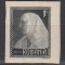 ROMANIA 1922 INCORONAREA REGELUI FERDINAND LA ALBA IULIA 1 LEU GRI NEGRU NEDANTELAT FILIGRAN ORIZONTAL ESEU CU DESEN ADOPTAT STARE MNH