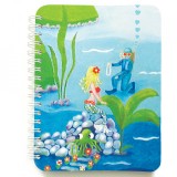 Cumpara ieftin Carnet cu spira Romantism acvatic, 12 x 16 cm, 100 foi dictando cu soare,