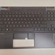 Carcasa superioara cu tastatura Laptop, HP, Omen 15-EK, TPN-Q236, iluminata, RGB, M44656-001, M44656-271, layout US