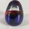 Prespapier din cristal suflat manual, jumatatea secolului 20, arta scandinava