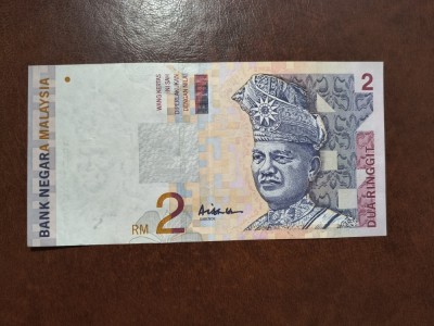 MALAEZIA 2 RINGGIT SUPERBĂ foto