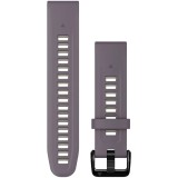 Curea ceas smartwatch Garmin, 20mm, QuickFit, Silicon, Deep Orchid/Light Sand
