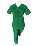 Cumpara ieftin Costum Medical Pe Stil, Verde Conex cu Elastan, Model Sanda - S, 2XL