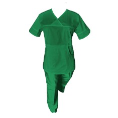 Costum Medical Pe Stil, Verde Conex cu Elastan, Model Sanda - 3XL, M