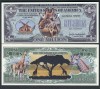 !!! SUA = FANTASY NOTE = GIRAFA - 2017 - UNC / SERIA WILDLIFE