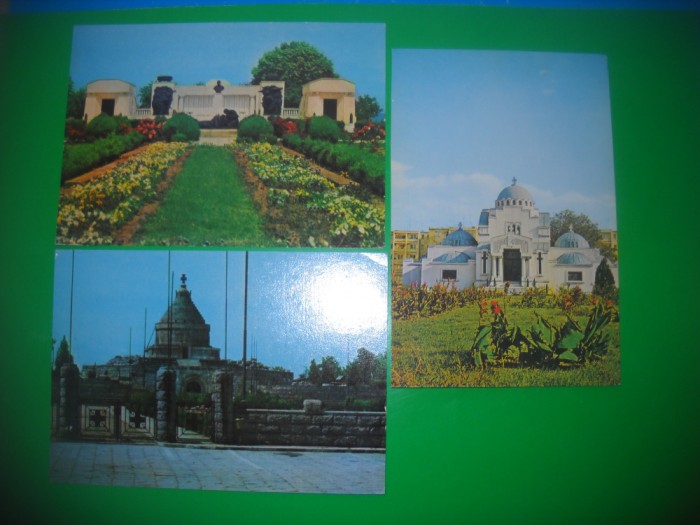 HOPCT LOT 3096 MAUSOLEE IN -JUD -VRANCEA-3 CARTI POSTALE-NECIRCULATE