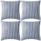 vidaXL Perne de exterior, 4 buc., imprimeu dungi, 45x45 cm, bleumarin 132307