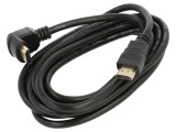 Cablu HDMI 2.0 3m Negru 90&deg;